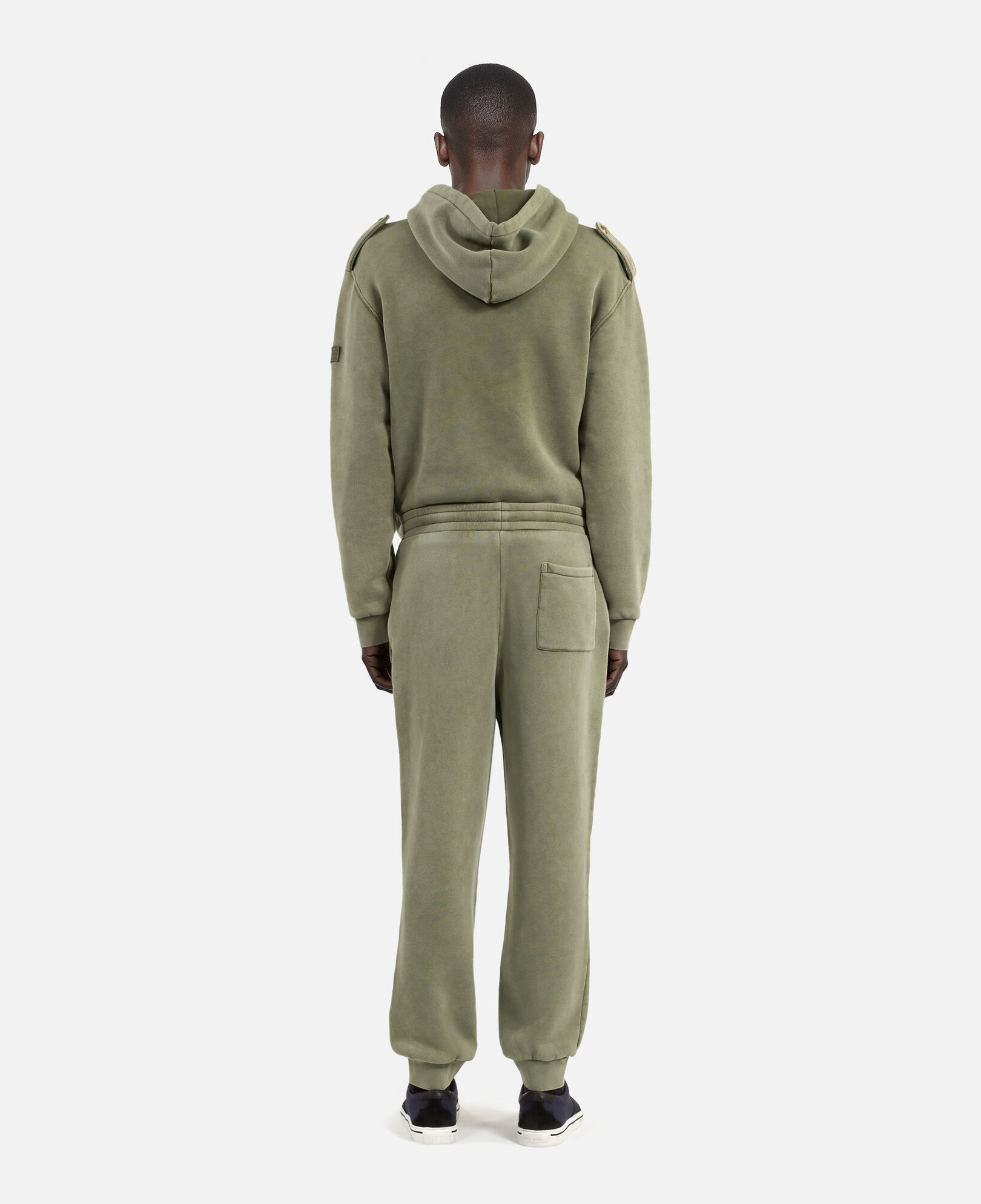 The Kooples MEN KAKI khaki joggers with crest