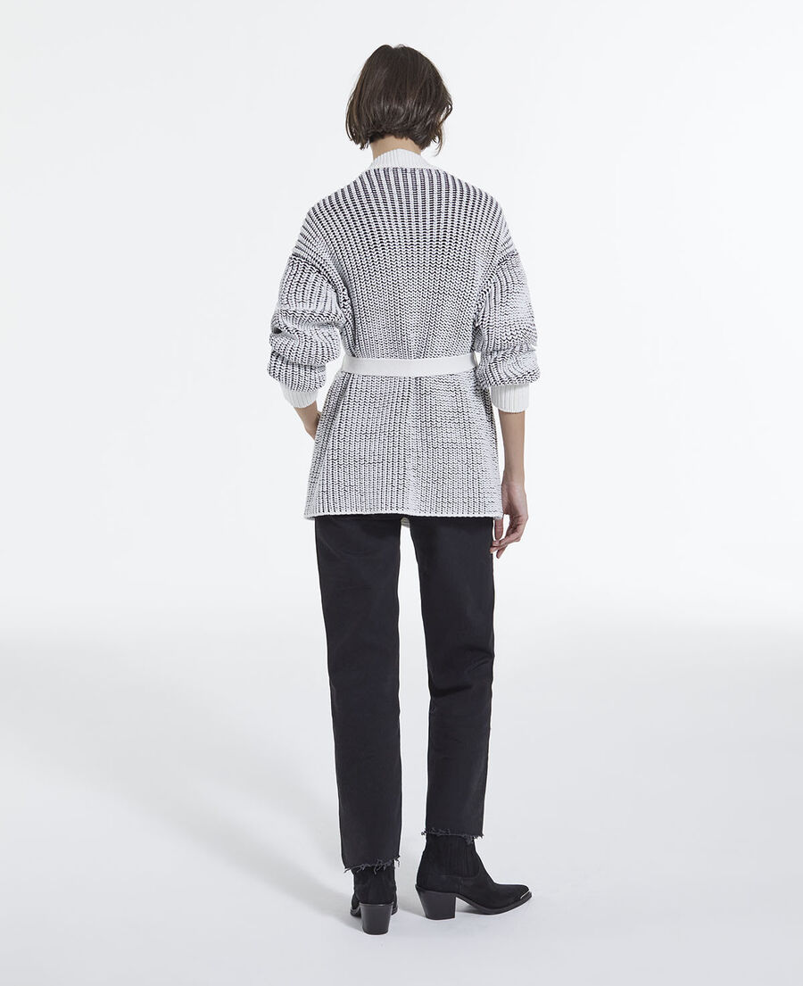 The Kooples F NAVY-BEIGE long cardigan