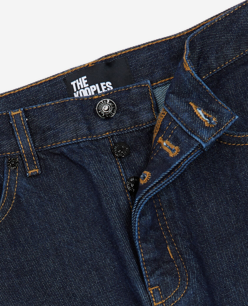 The Kooples WOMEN BLUE BRUT blue straight-cut jeans