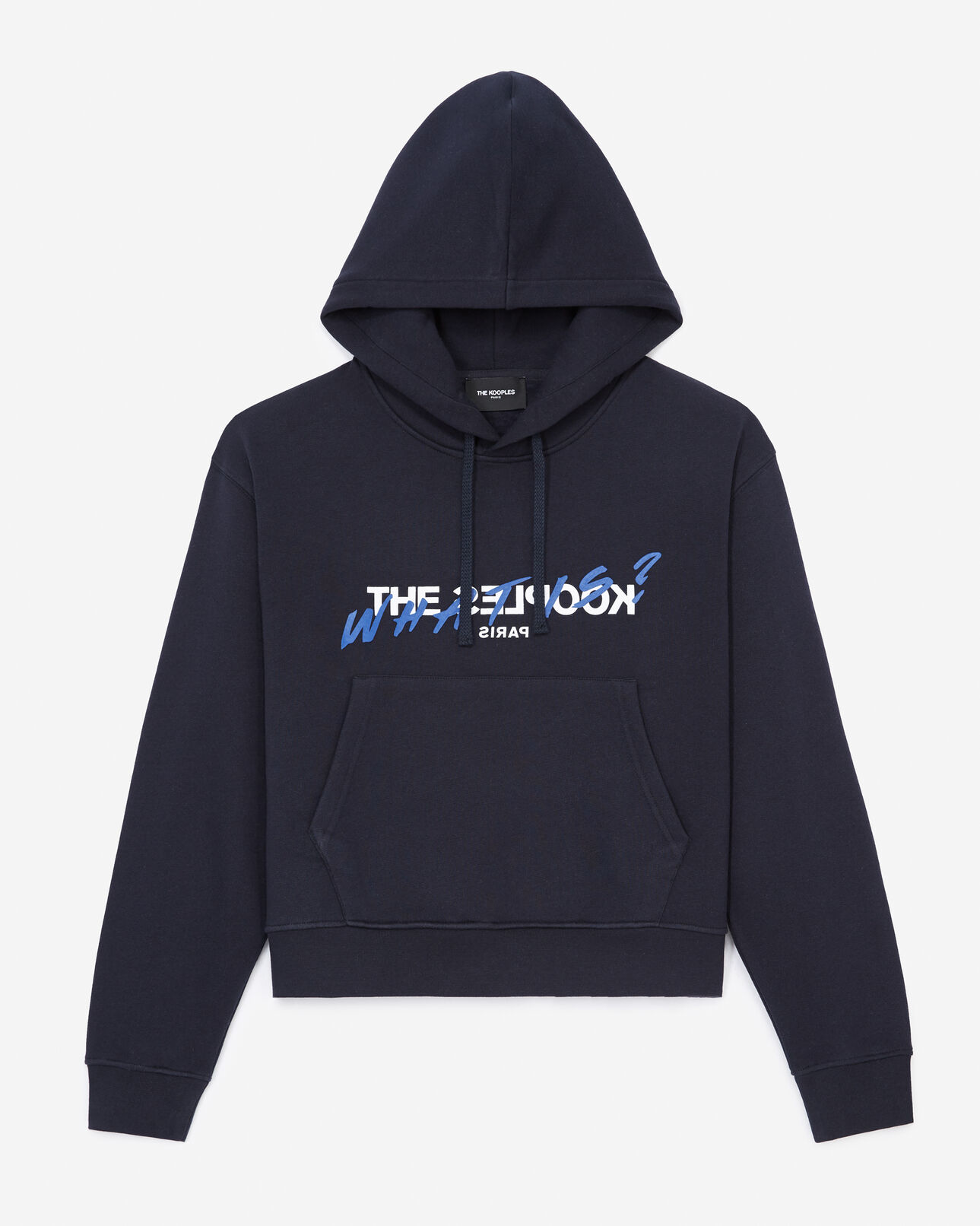 The Kooples FEMME NAVY sweat marine sérigraphie what is 