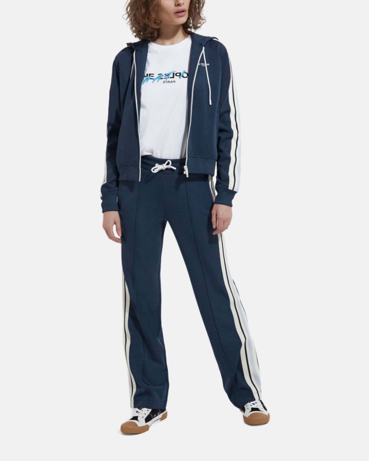 The Kooples WOMEN NAVY navy blue joggers