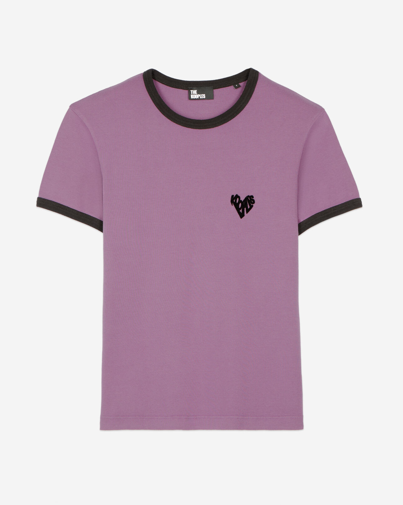 The Kooples WOMEN PRUNE purple kooples heart t-shirt