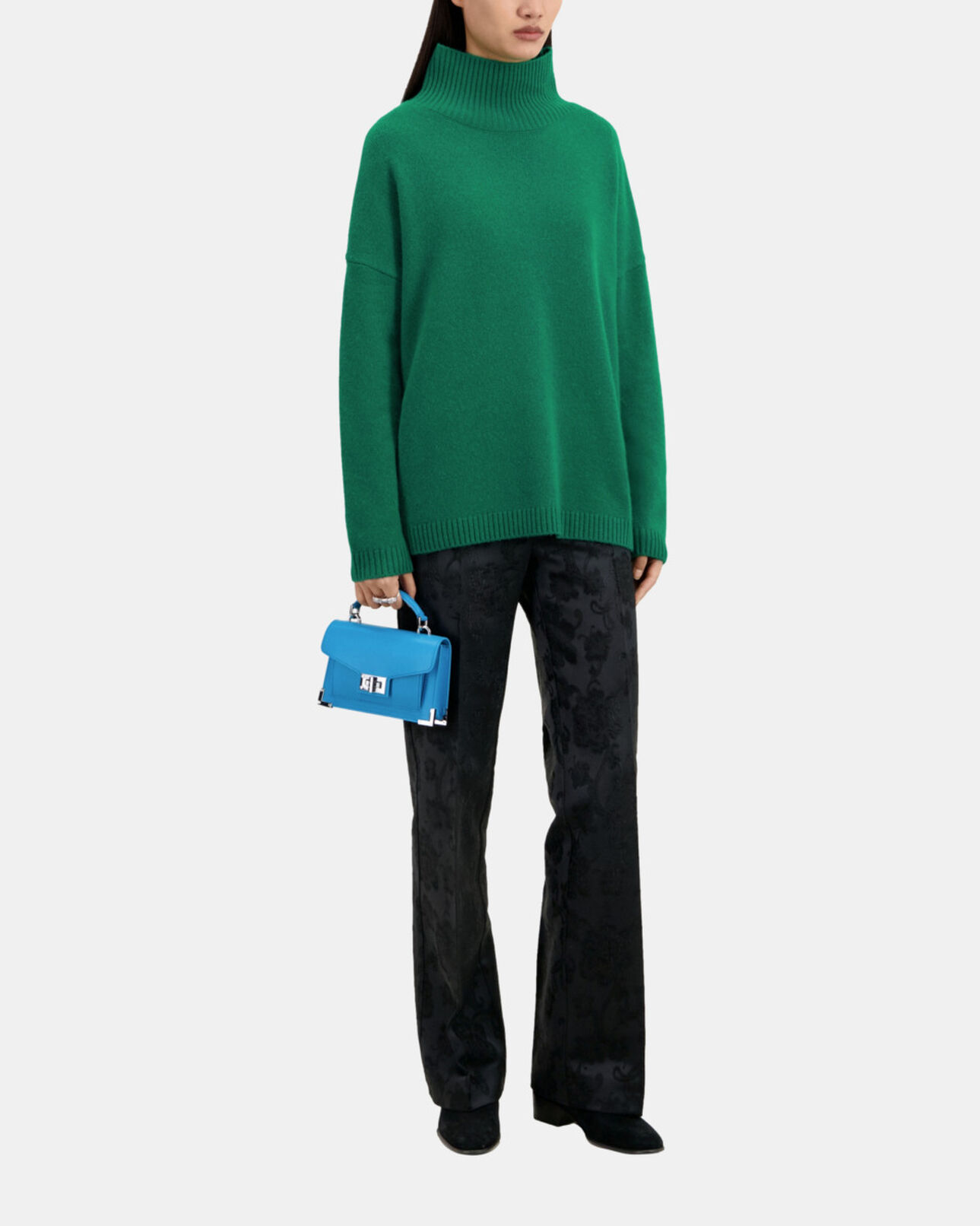 The Kooples WOMEN GREEN green cashmere-blend sweater