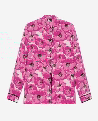 The Kooples FEMME PINK chemise imprim&eacute;e en soie