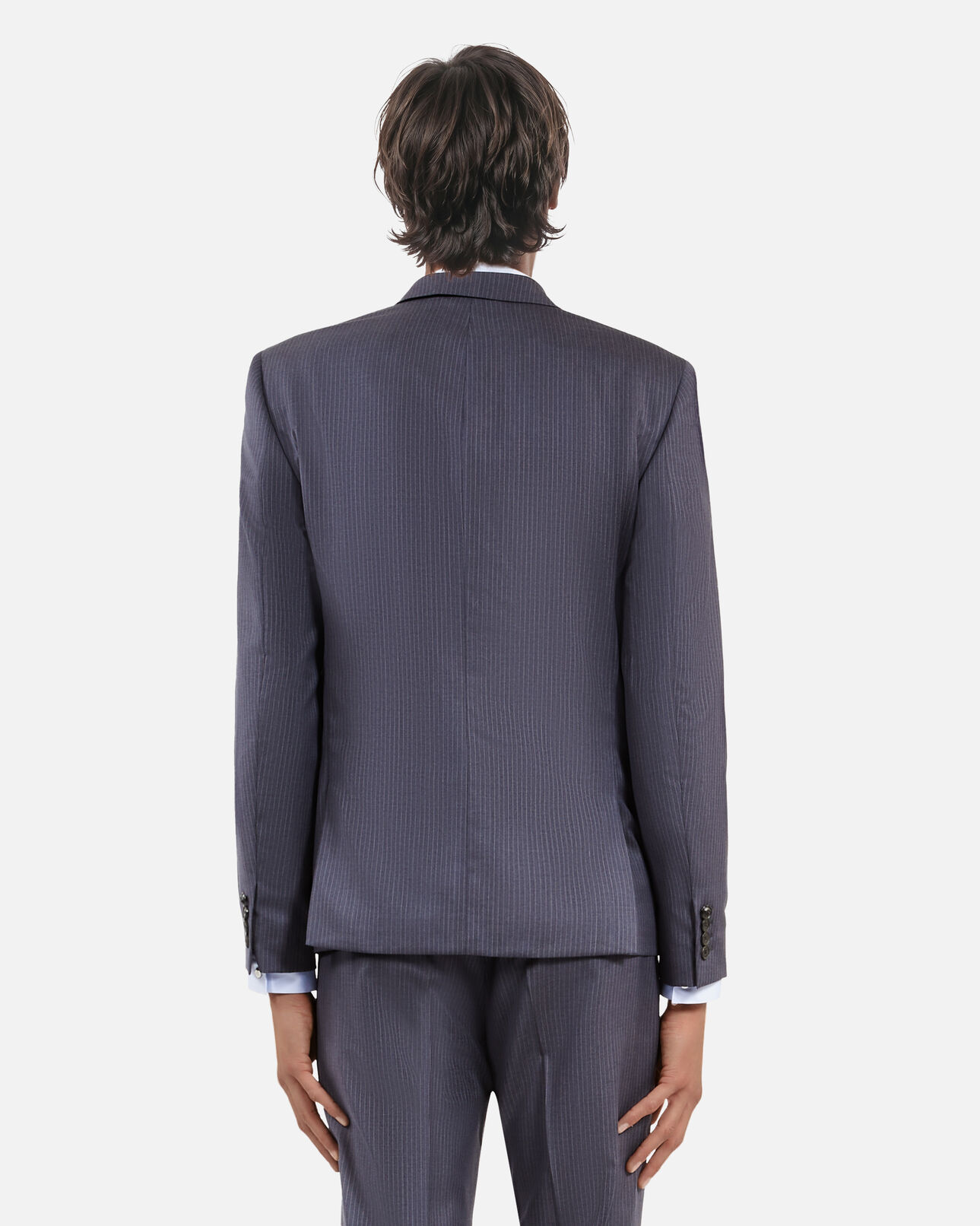 The Kooples MEN BLUE blue pinstripe suit jacket