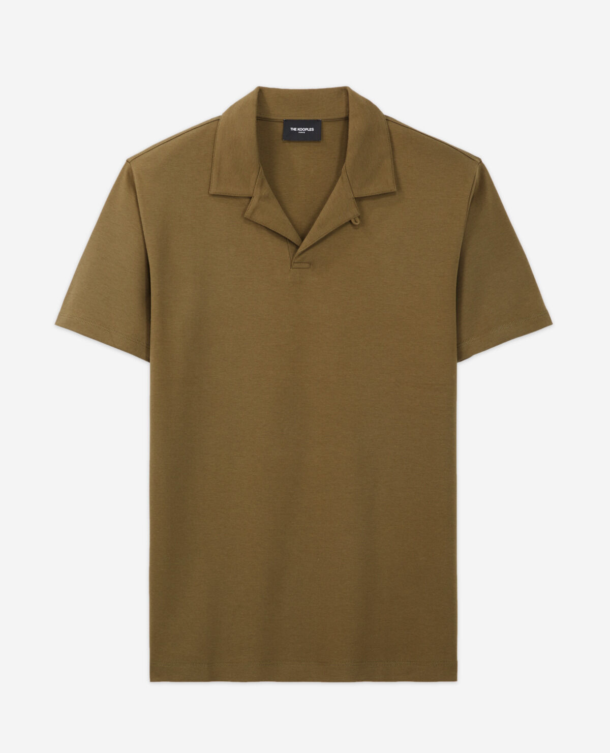 Cuban collar polo shirt clearance