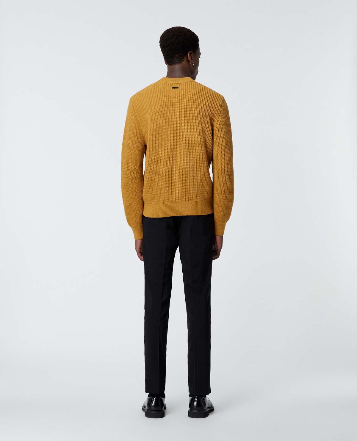 Mustard cable knit clearance