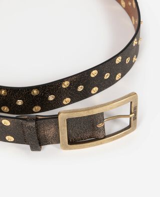 The Kooples FEMME BROWN ceinture en cuir marron