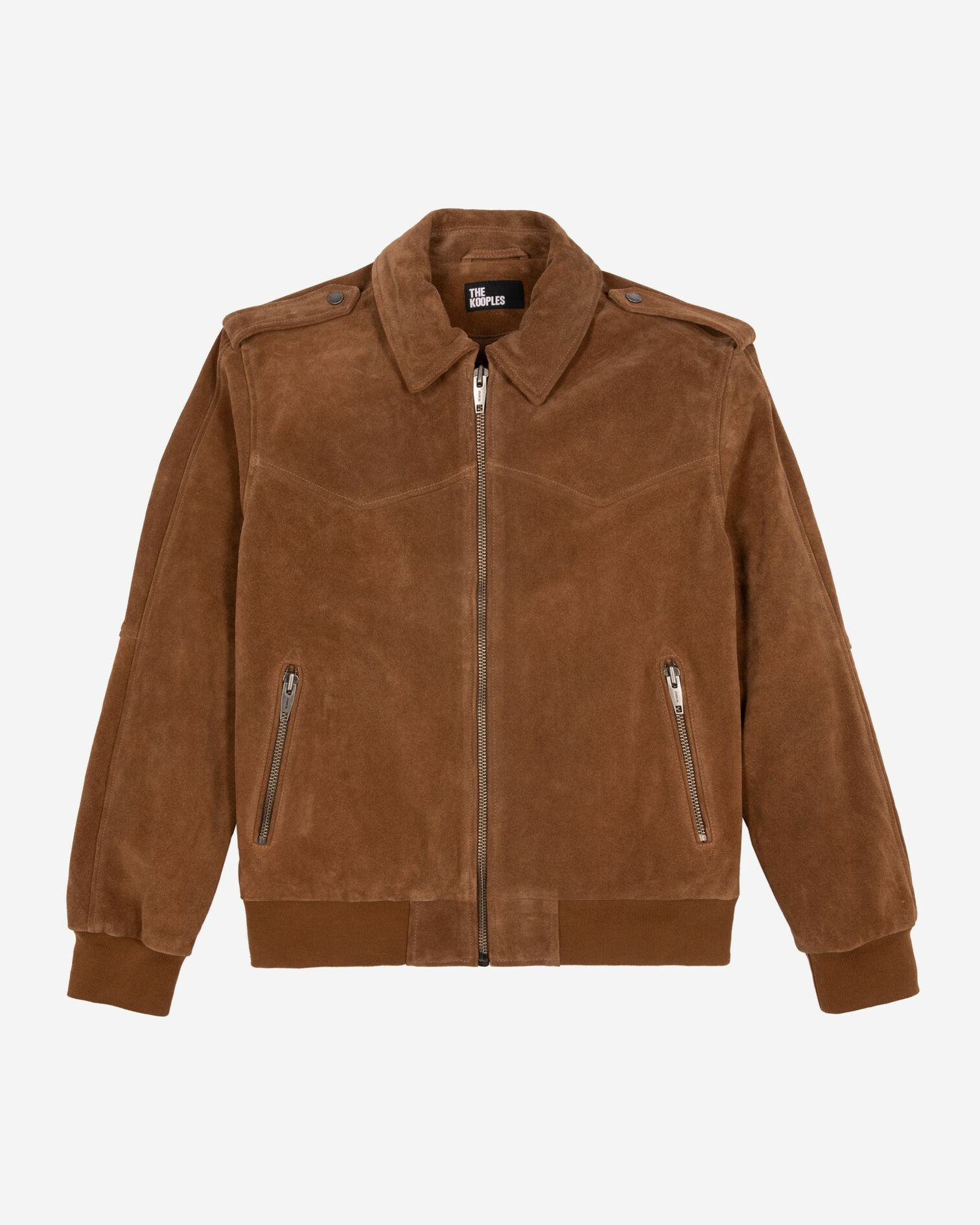 Blouson en suède camel, CAMEL, hi-res image number null