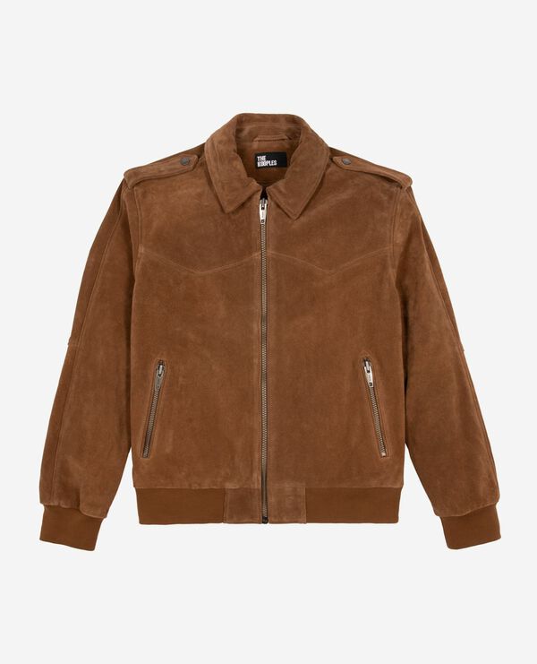 Camel suede jacket
