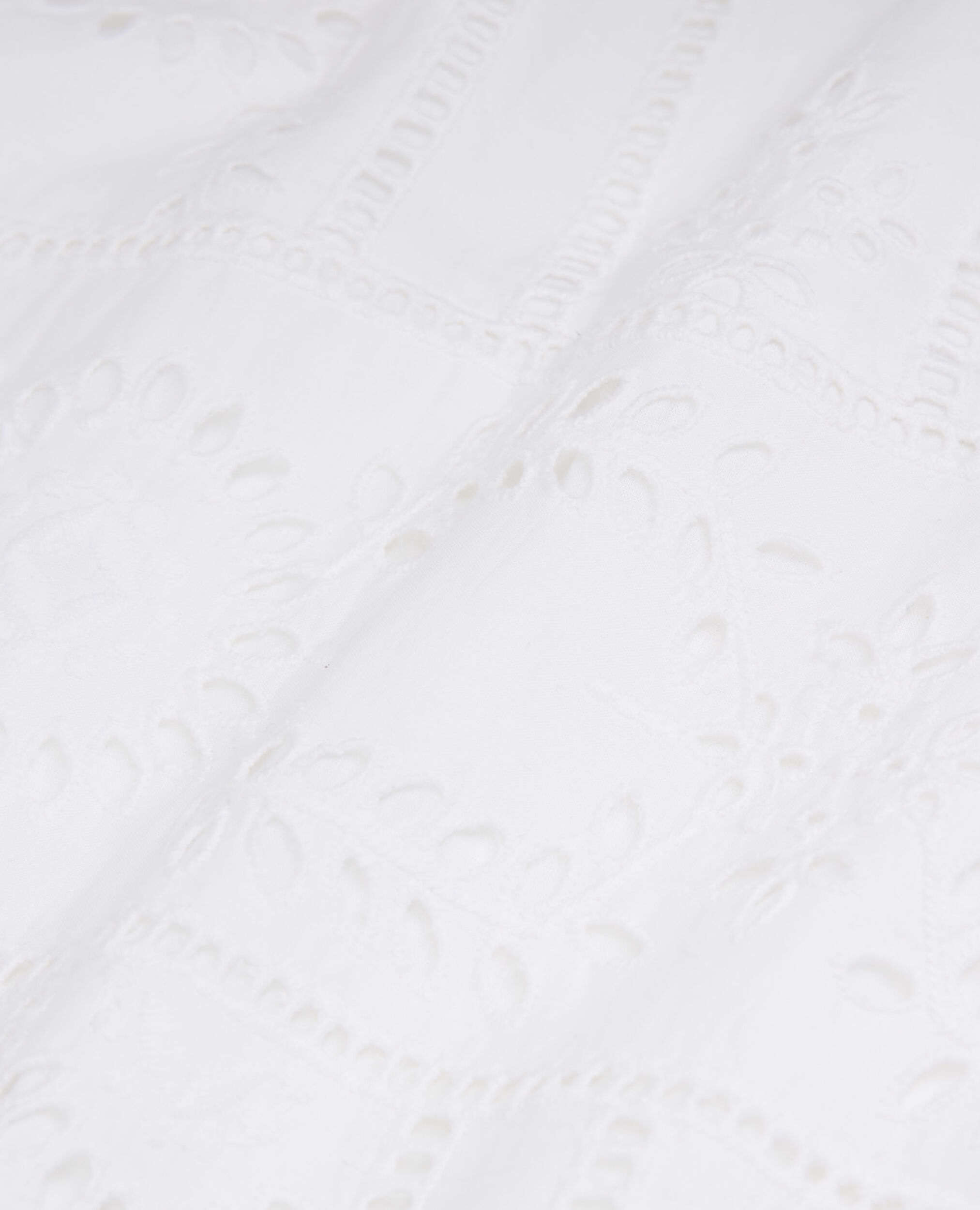 Langes weißes Baumwollkleid mit Stickerei, WHITE, hi-res image number null