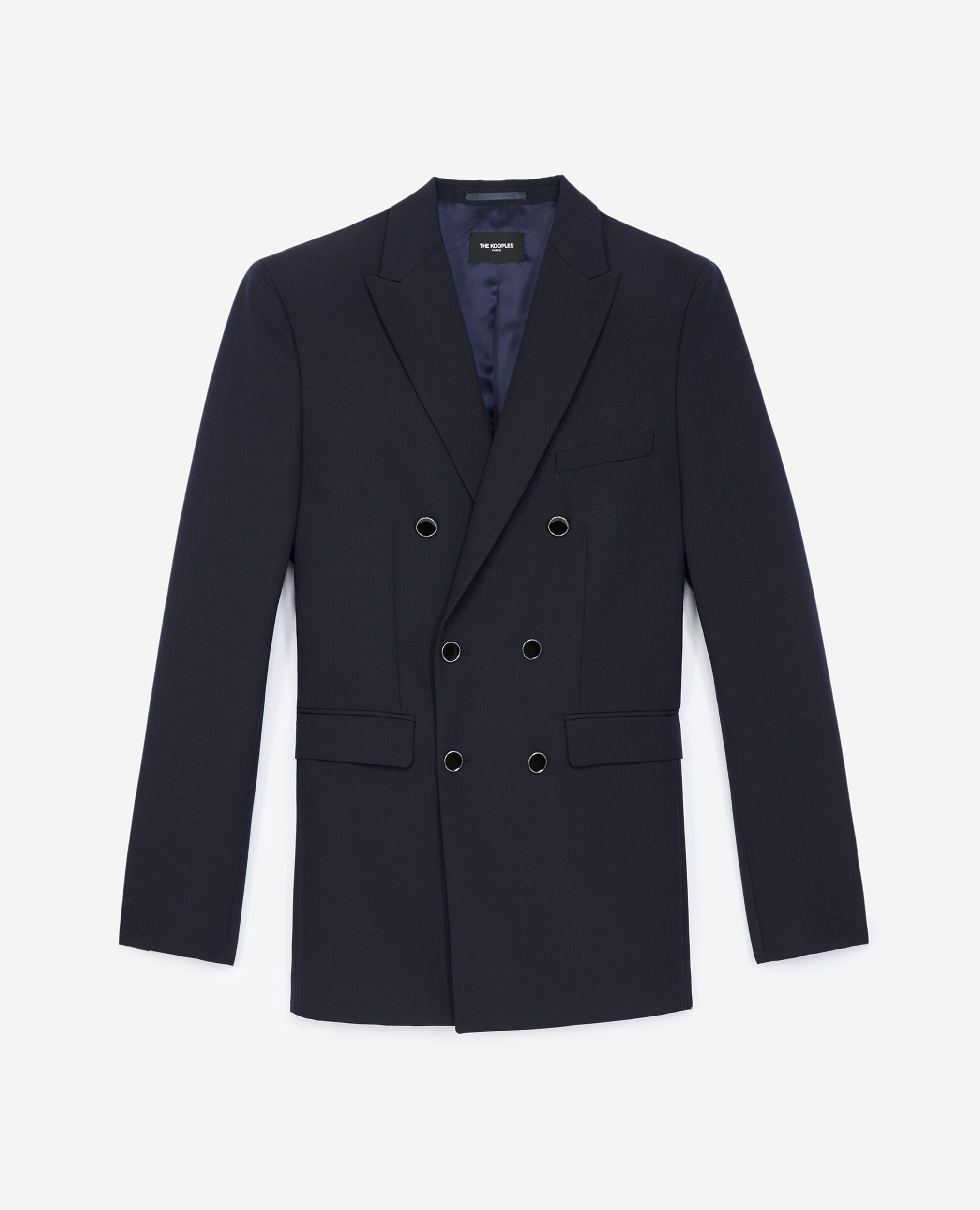 Navy blue wool jacket, NAVY, hi-res image number null
