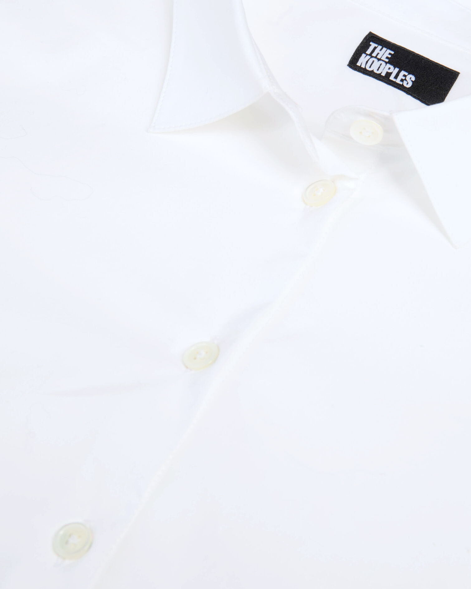 White poplin shirt, WHITE, hi-res image number null