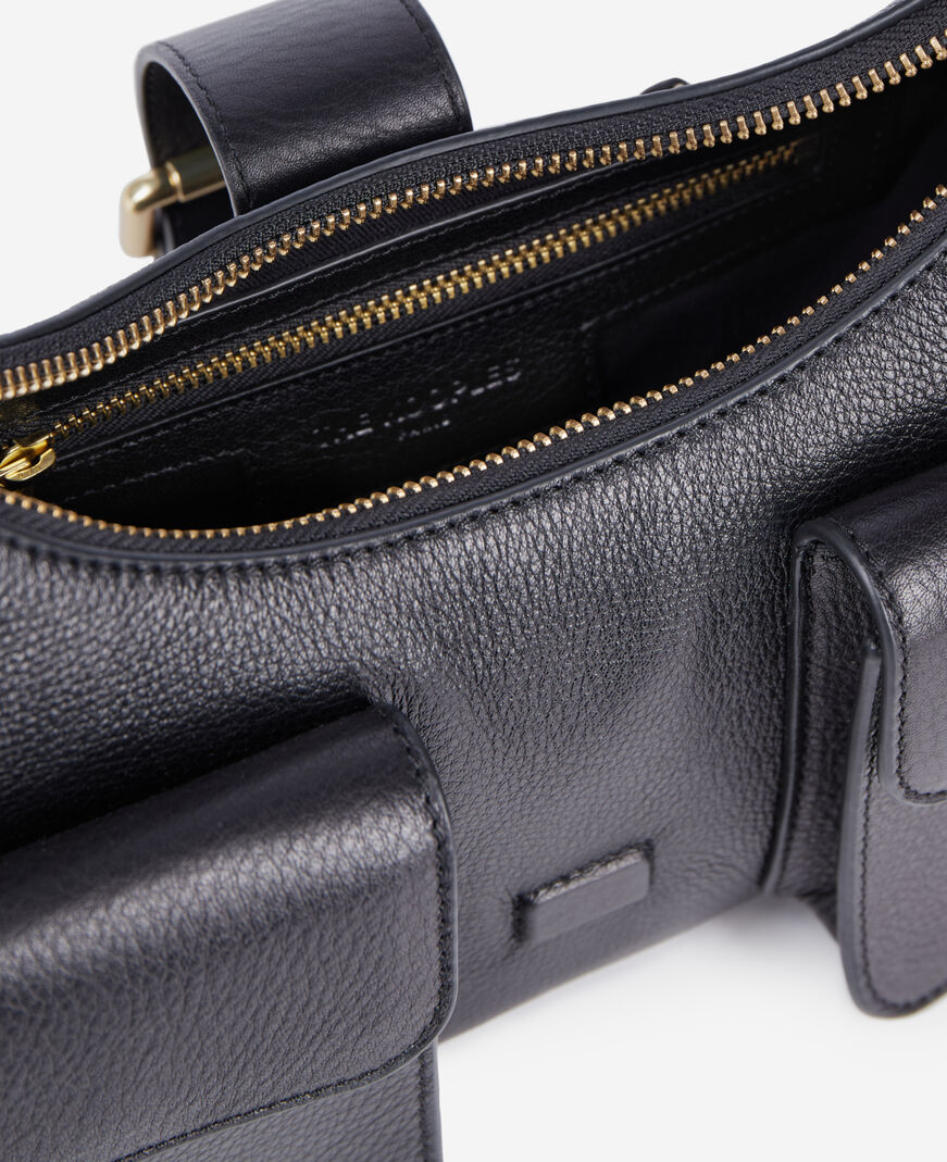 The Kooples WOMEN BLACK black leather amelia xl bag