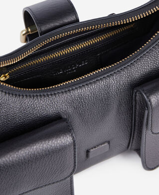 The Kooples WOMEN BLACK black leather amelia xl bag