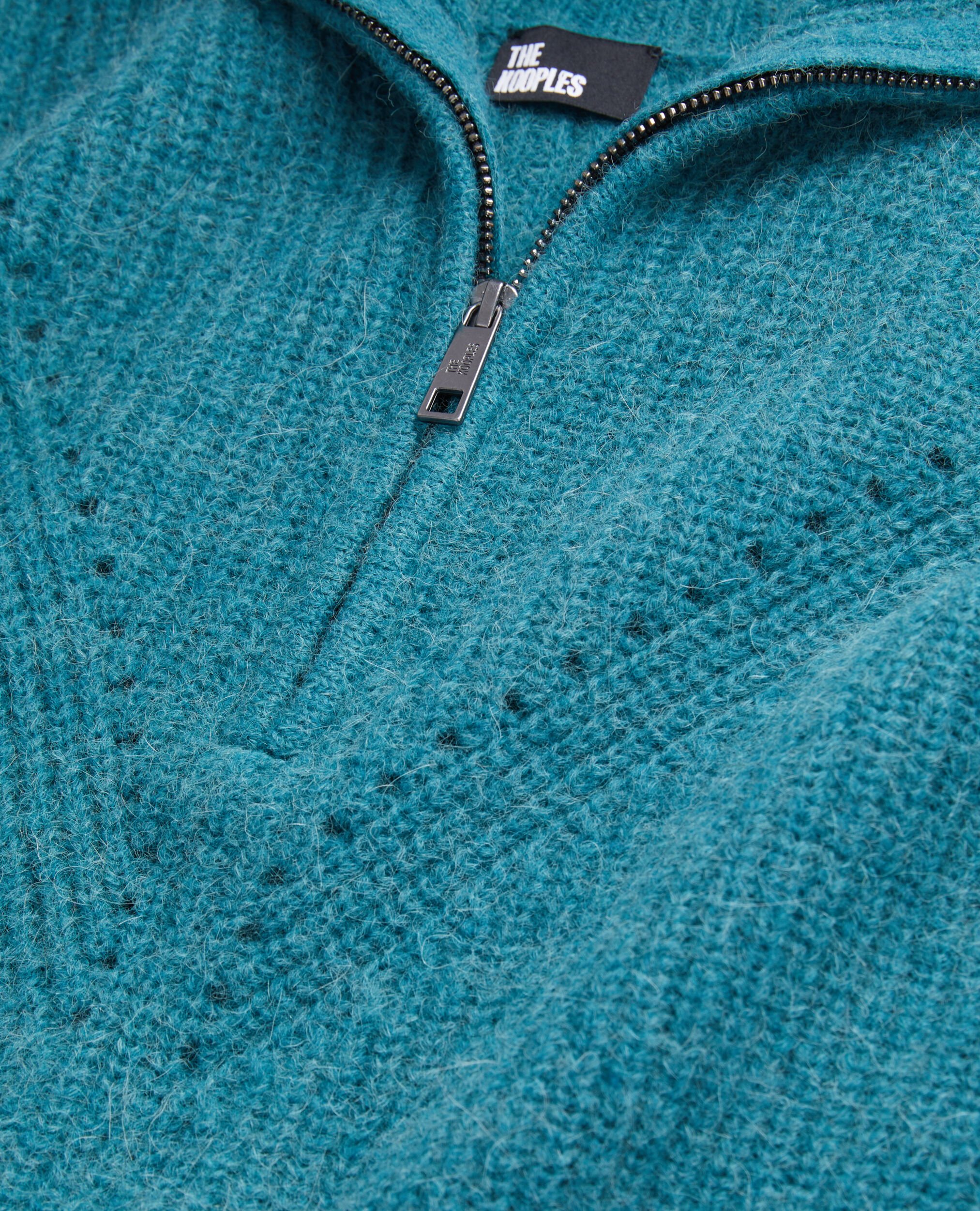 Pull bleu en laine mélangée, BLUE PETROL, hi-res image number null