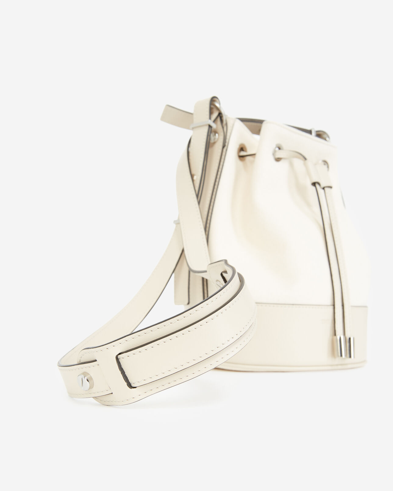 The Kooples DAMEN BEIGE stofftasche medium tina ecrufarben
