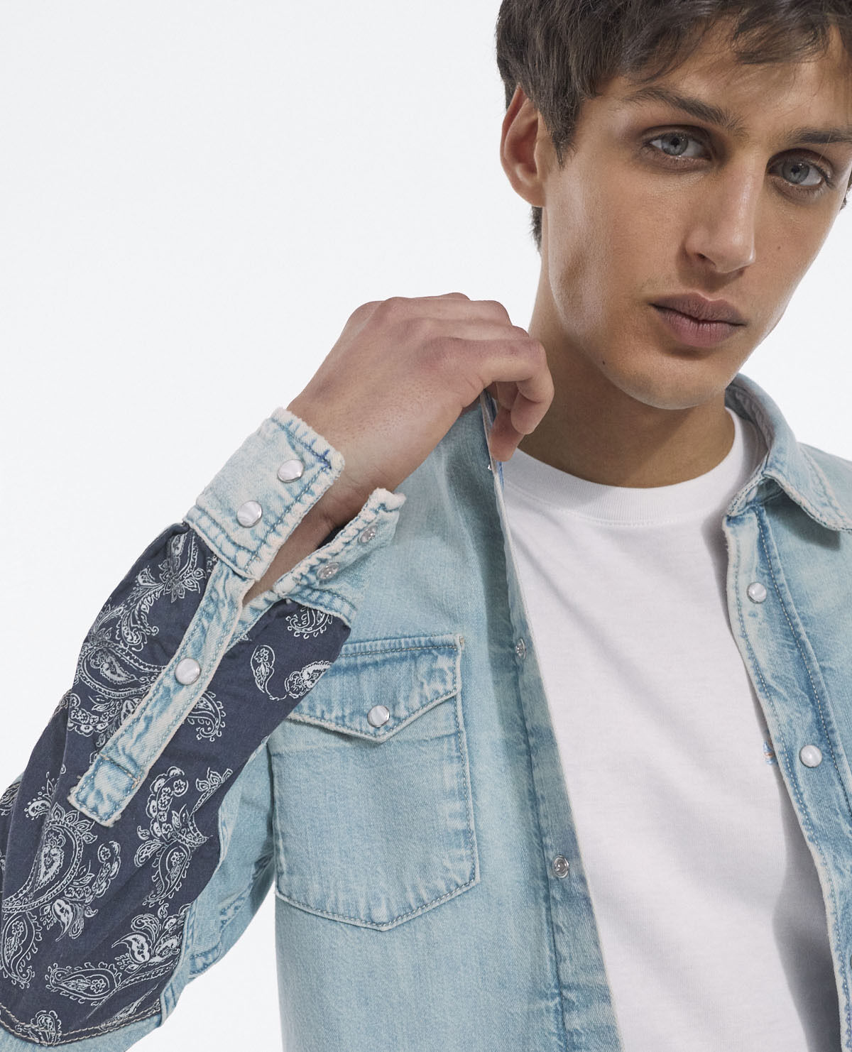 Western style deals denim shirt