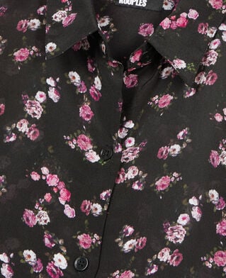 The Kooples DAMEN BLACK hemd mit blumenprint