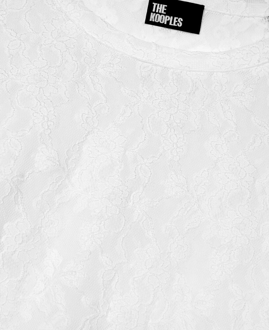 The Kooples FEMME ECRU top en dentelle &eacute;cru