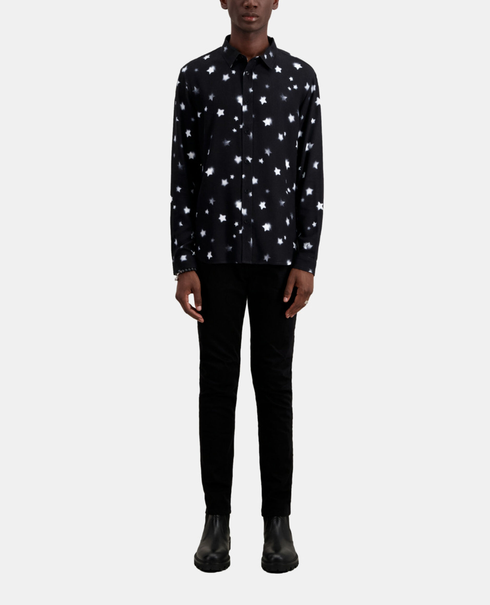 Printed shirt, BLACK, hi-res image number null