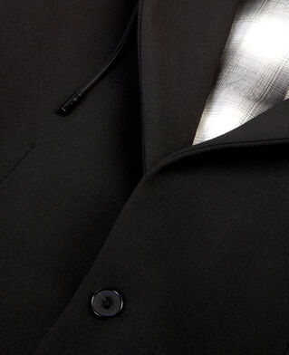 The Kooples HOMME BLACK veste avec capuche noire