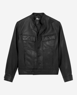 The Kooples HERREN BLACK schwarze lederjacke