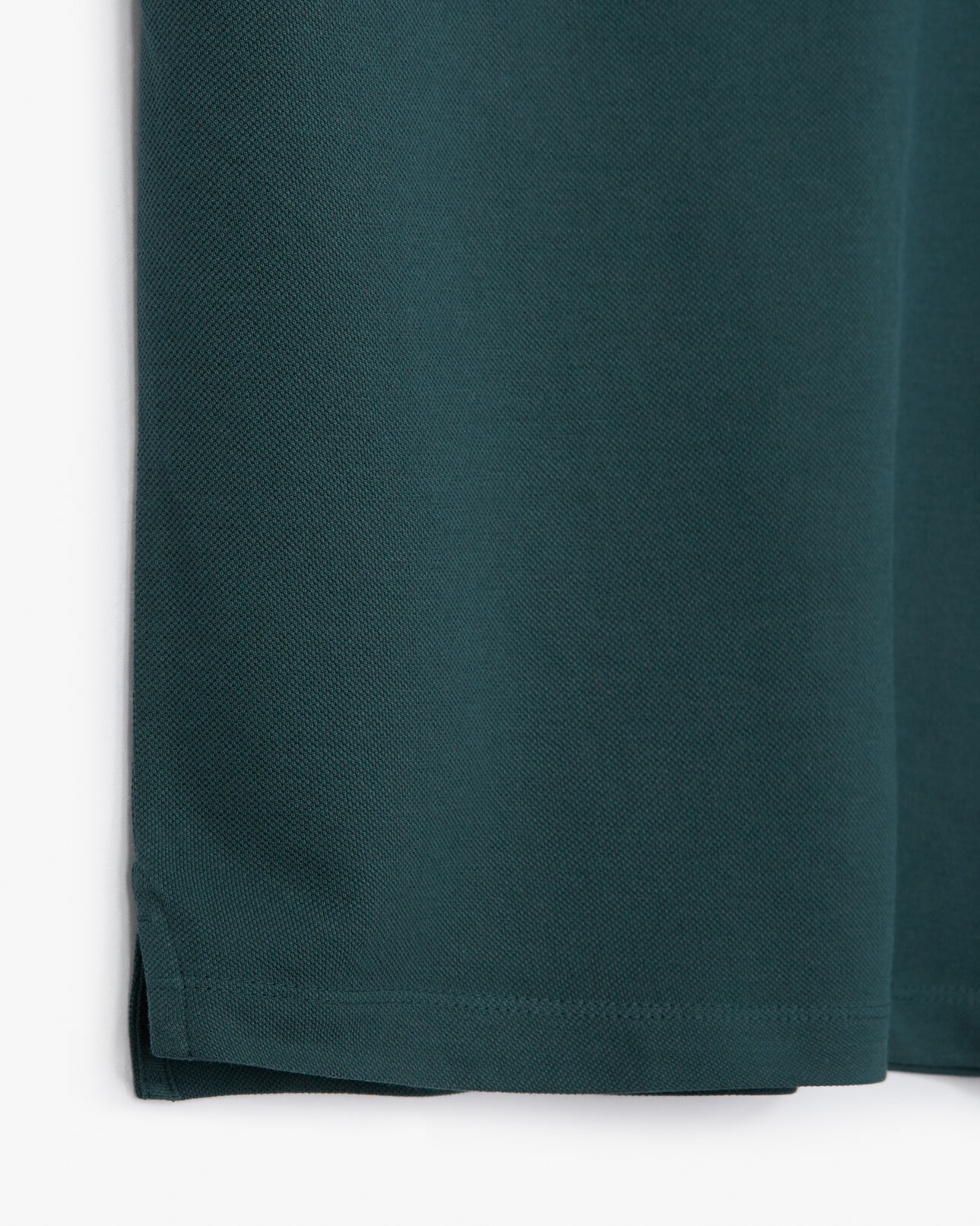 The Kooples HOMME DARK GREEN polo vert foncé col officier à badge