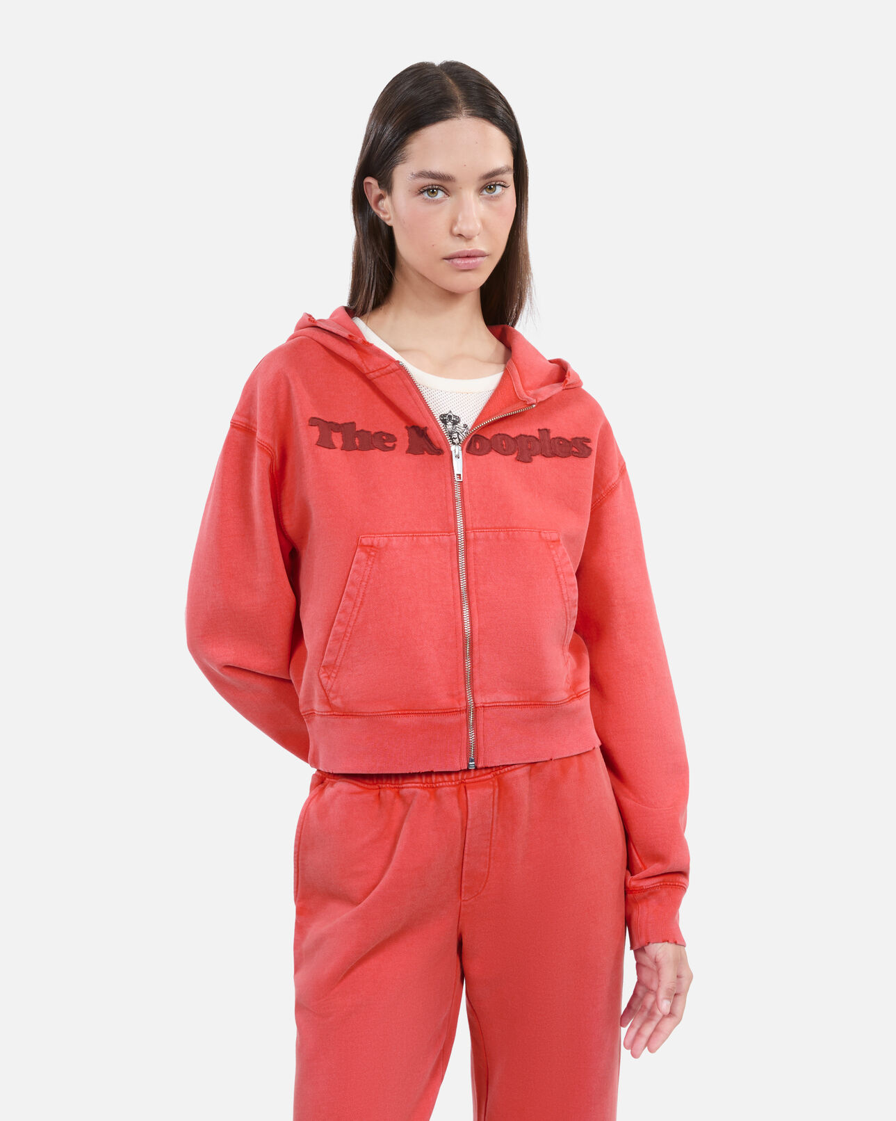 The Kooples WOMEN RUBIS red logo hoodie