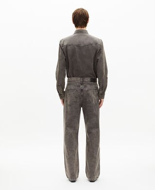 The Kooples H DENIM GREY grey baggy jeans