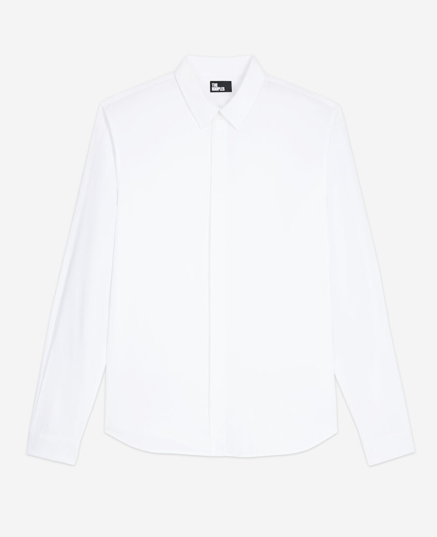 white shirt with classic collar