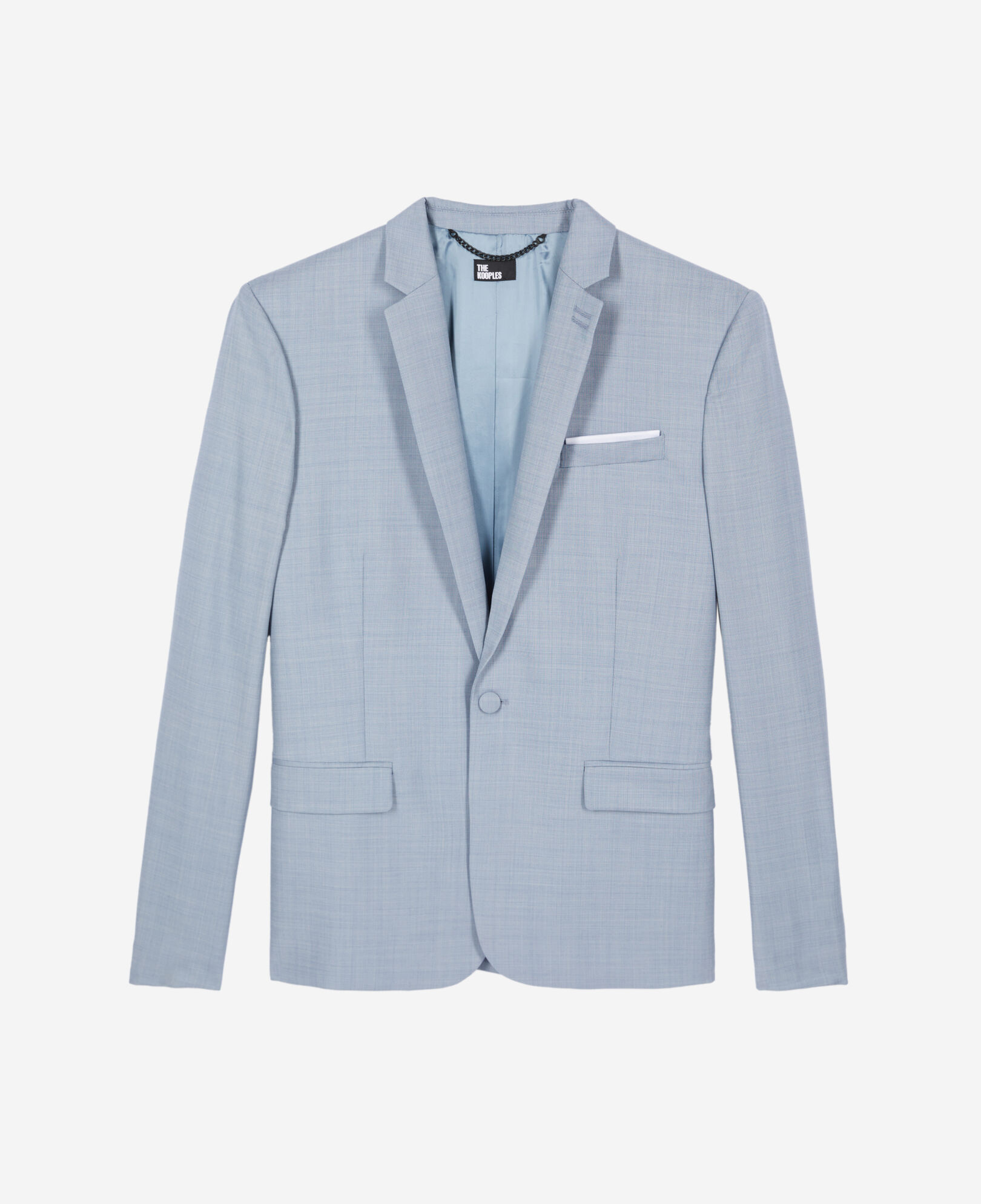 The Kooples HOMBRE BLUE chaqueta traje azul claro lana