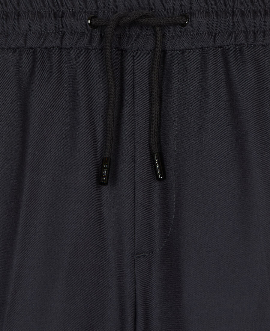 The Kooples HERREN DARK NAVY marineblaue hose aus wolle