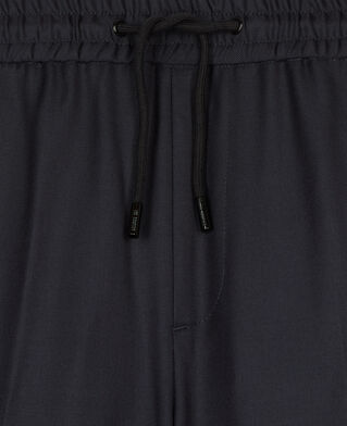 The Kooples HERREN DARK NAVY marineblaue hose aus wolle