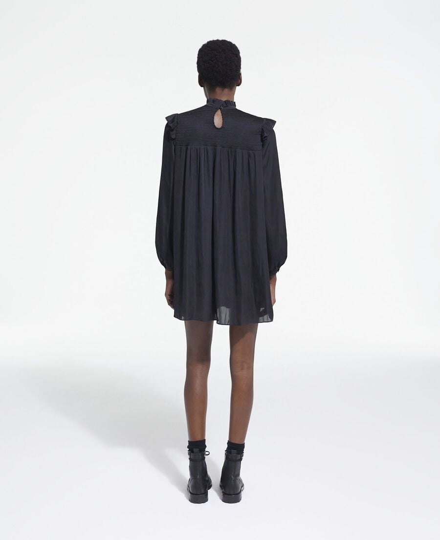 The Kooples DAMEN BLACK schwarzes kurzes kleid