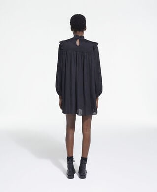 The Kooples DAMEN BLACK schwarzes kurzes kleid