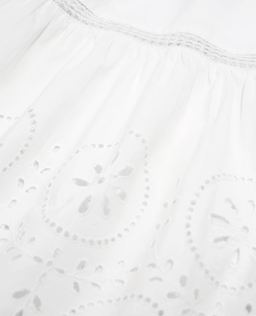 The Kooples WOMEN WHITE long sleeveless white lace dress