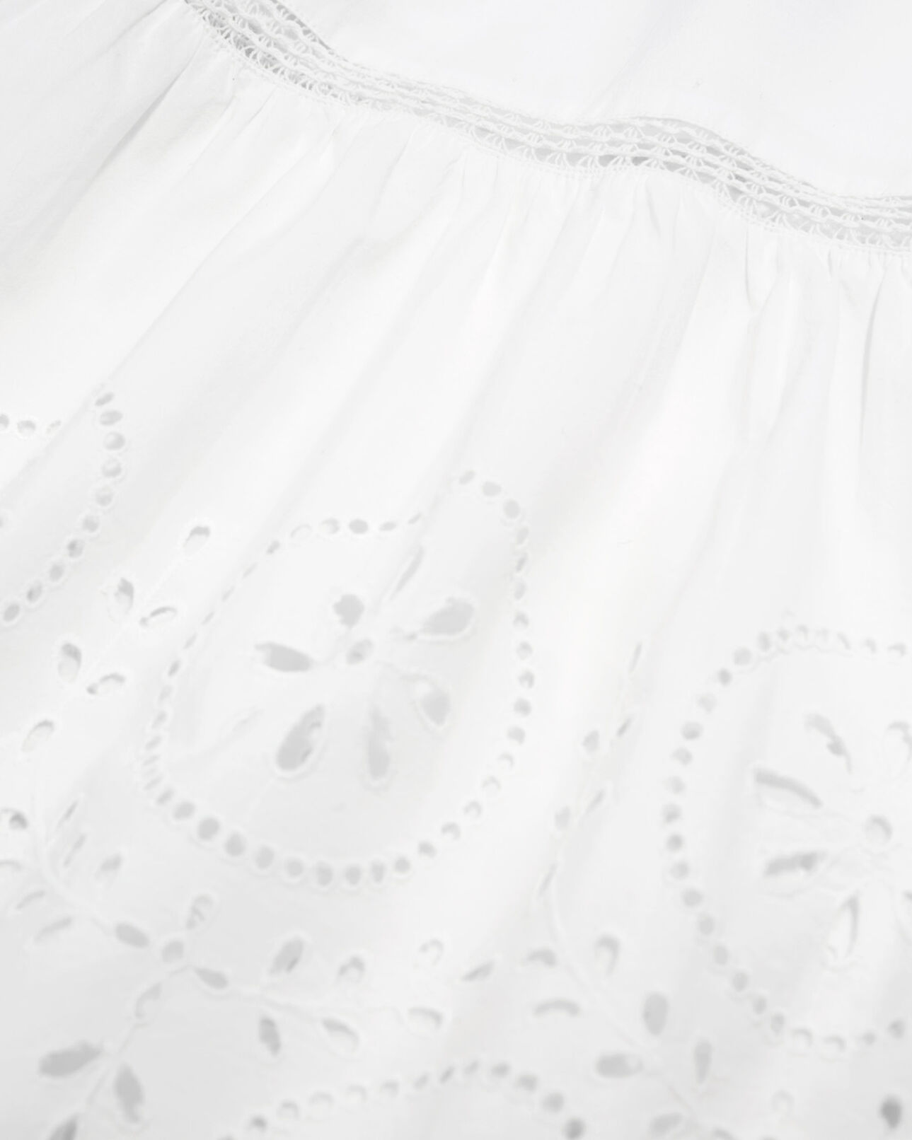 The Kooples FEMME WHITE robe dentelle blanche longue sans manches