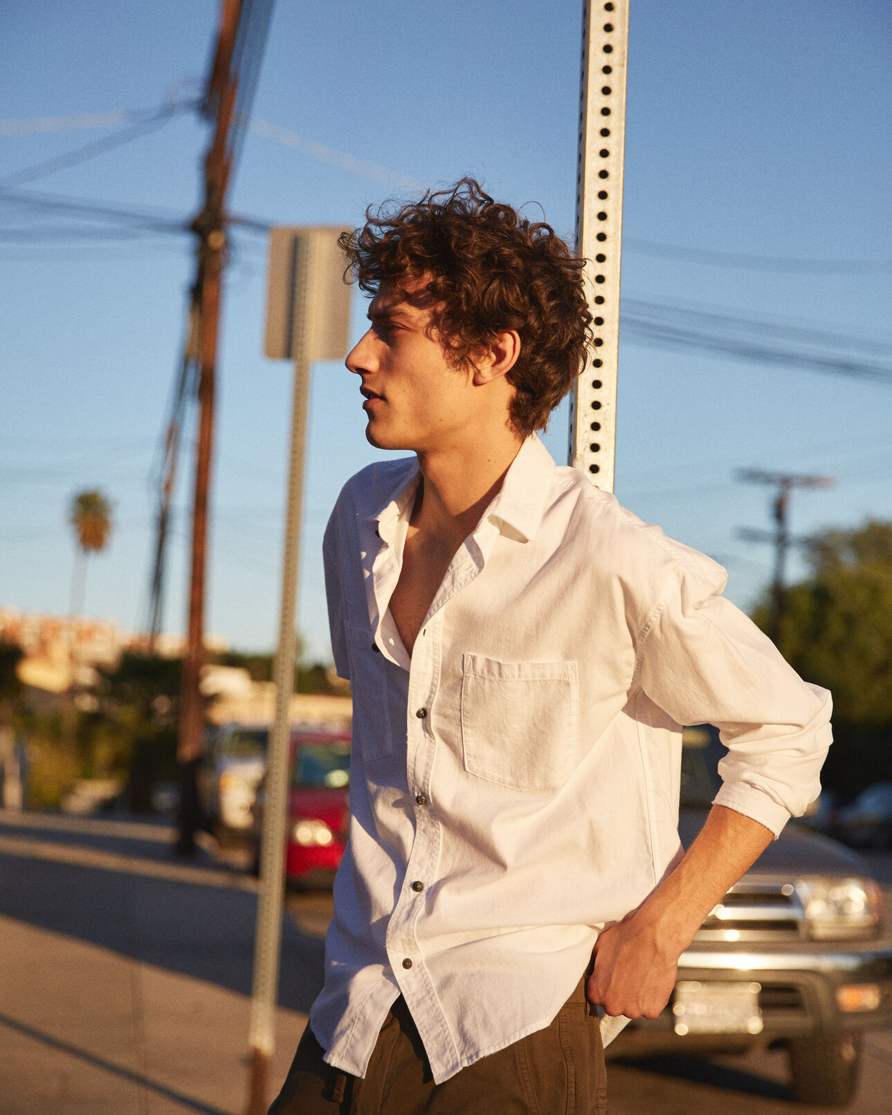 The Kooples MEN WHITE oversized white shirt