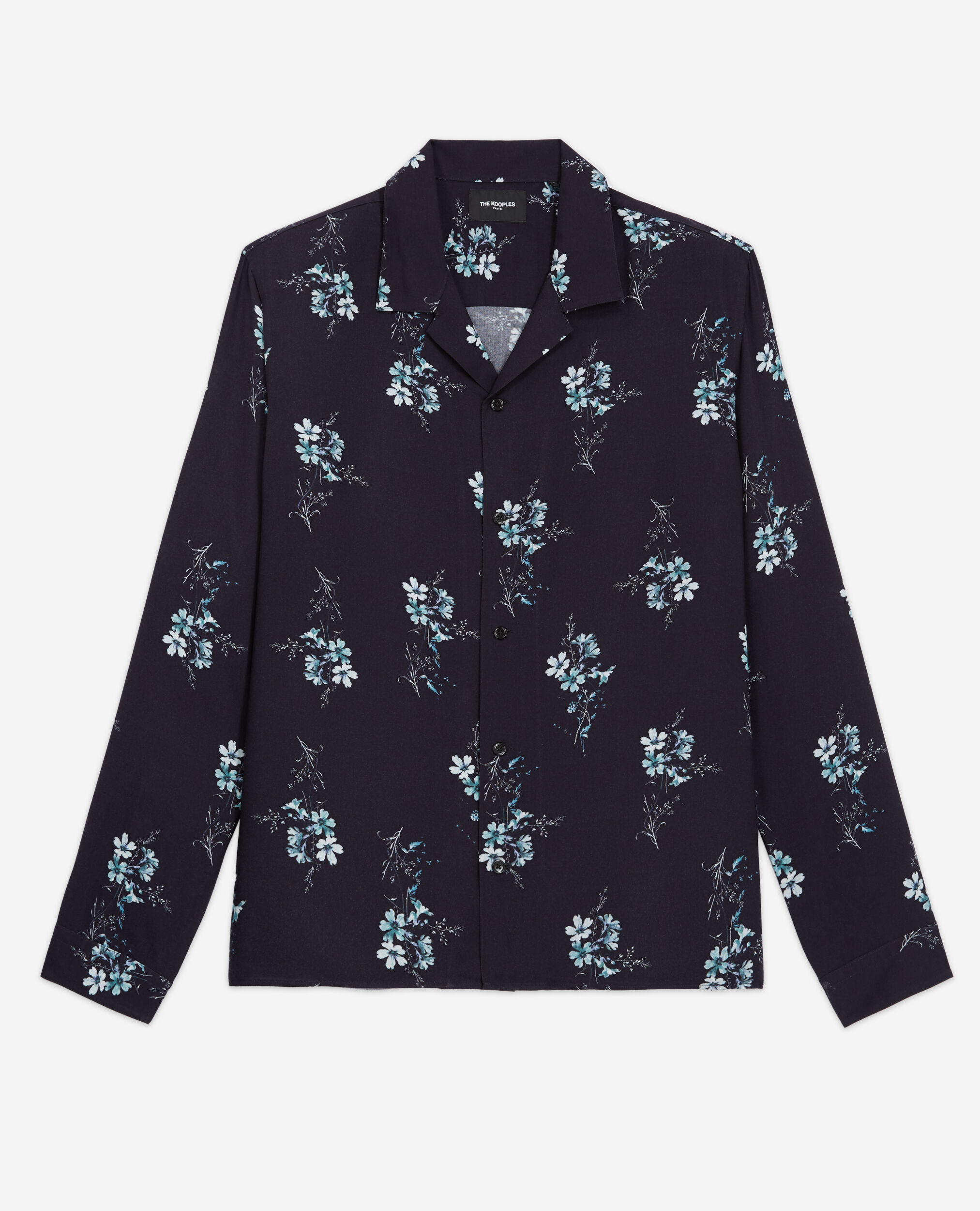 Camisa estampado floral, DARK NAVY / BLUE EYES, hi-res image number null