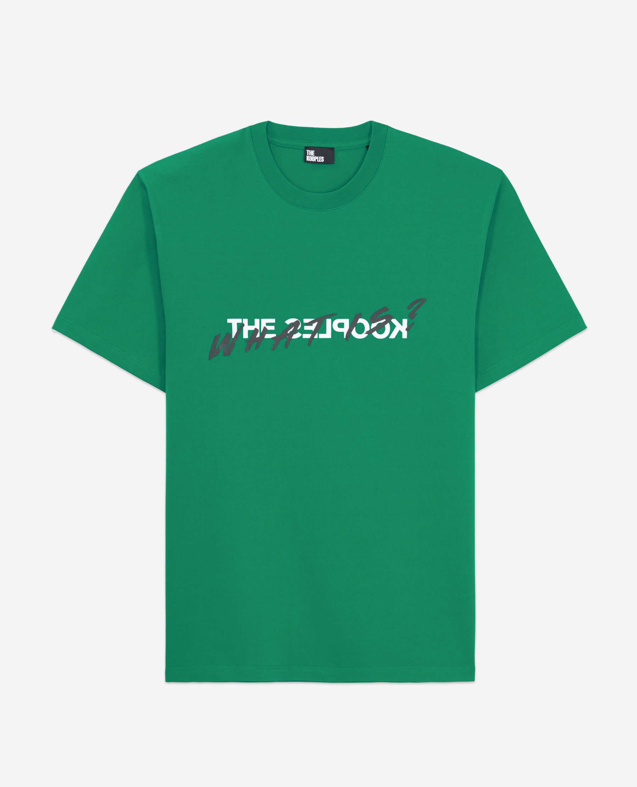 Grünes T-Shirt Herren „What is“, FOREST, hi-res image number null