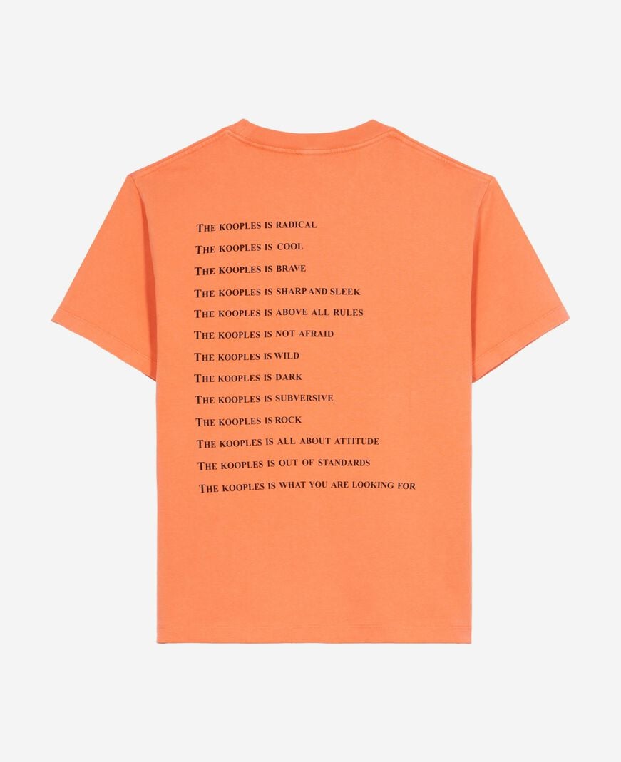 The Kooples WOMEN ORANGE FLUO what is orange t-shirt