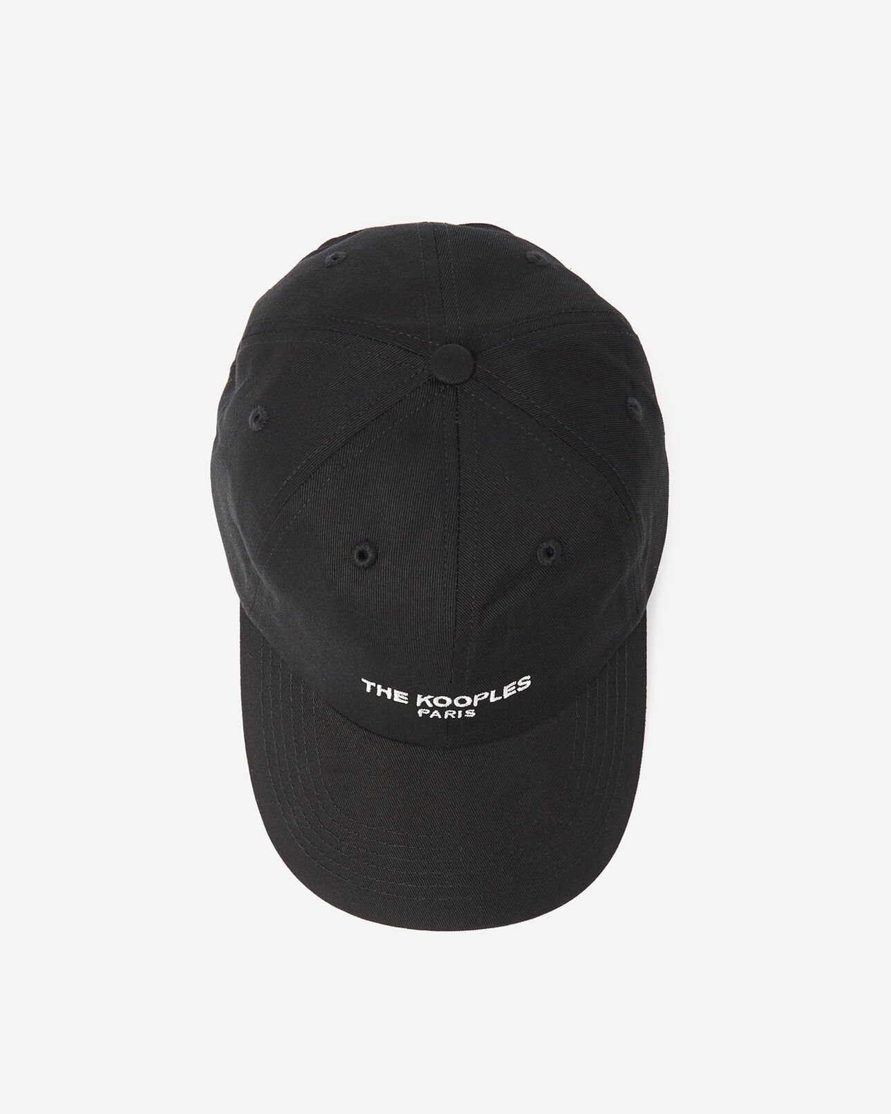 The Kooples MEN BLACK black cotton cap with the kooples paris screen print