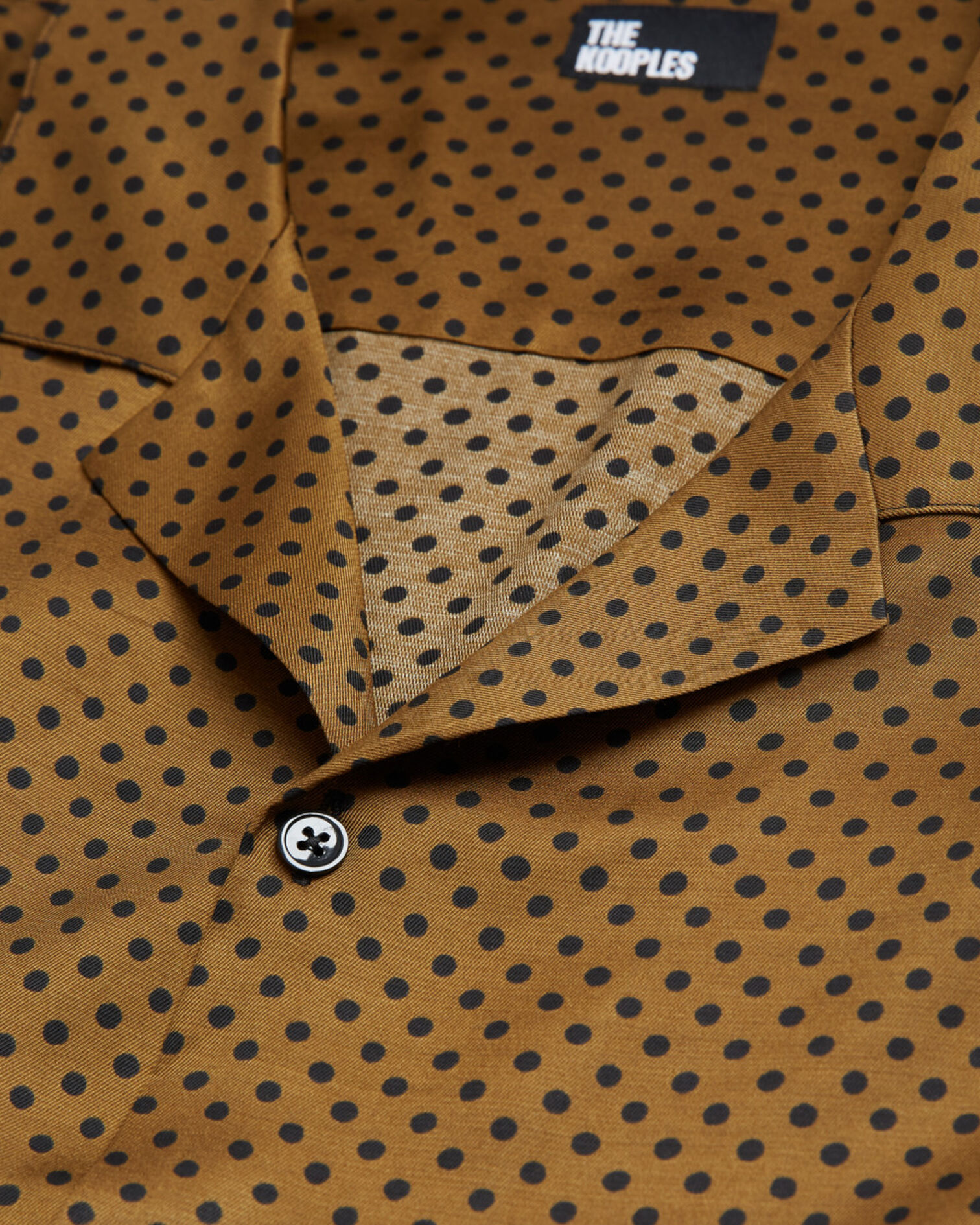 Chemise col hawaïen imprimée, KAKI BLACK, hi-res image number null