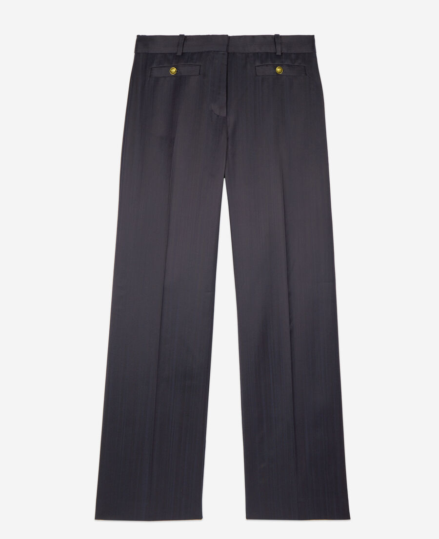 The Kooples WOMEN NAVY navy blue suit trousers