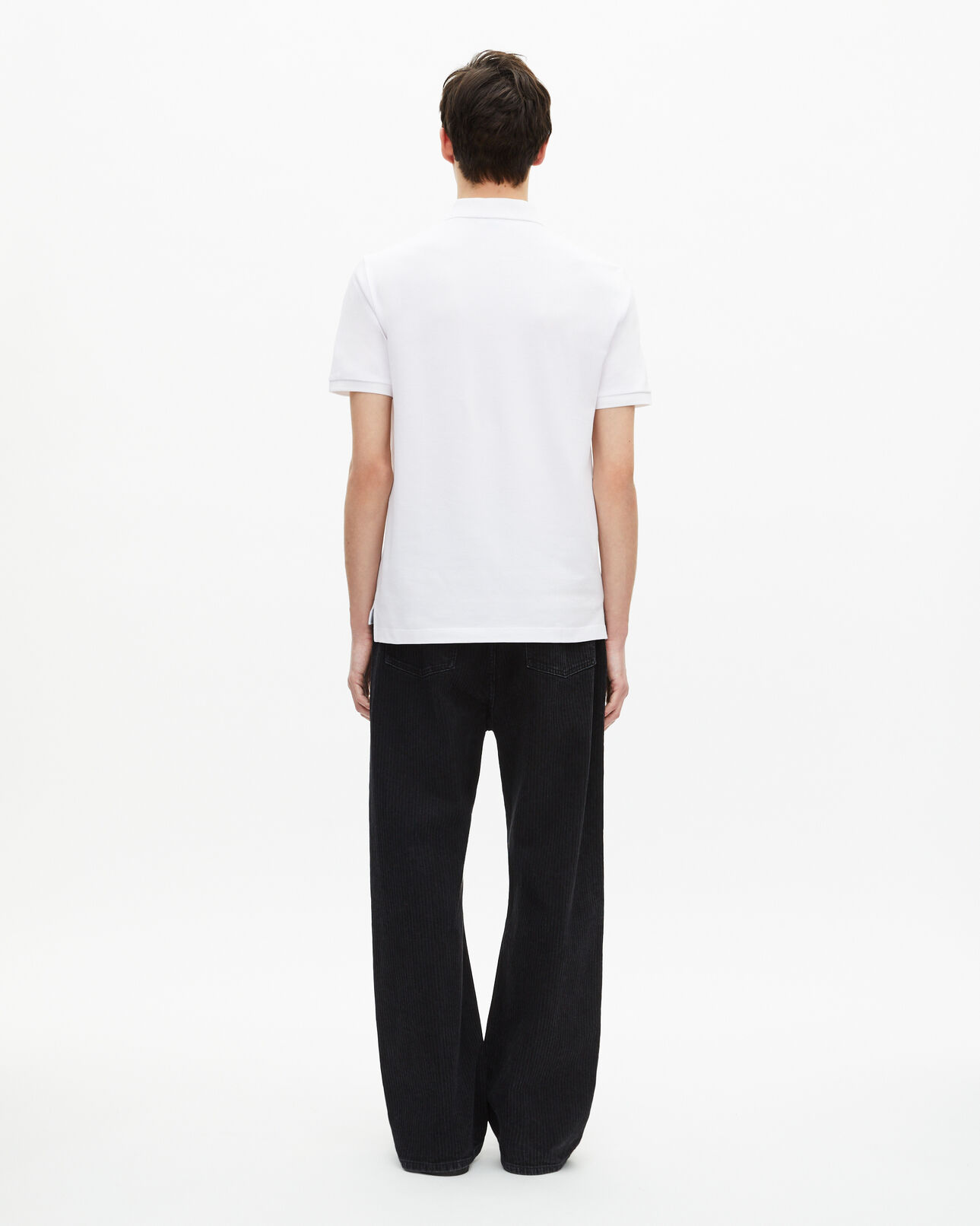 The Kooples HOMME WHITE polo en piqué col classique blanc