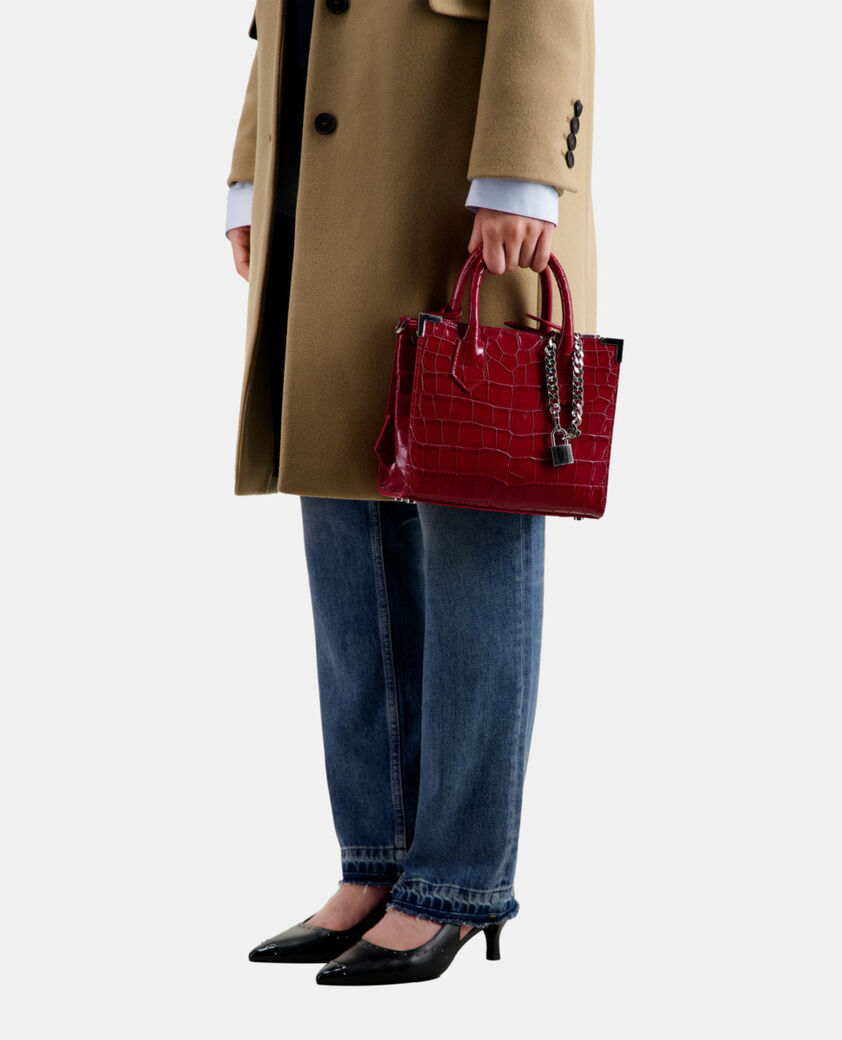 The Kooples WOMEN RED RISK medium ming bag in red leather