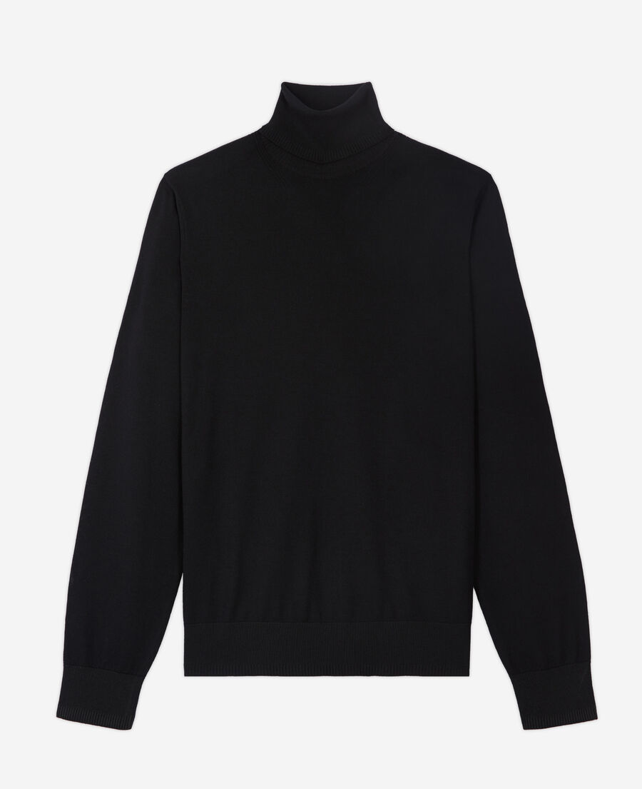 black merino sweater