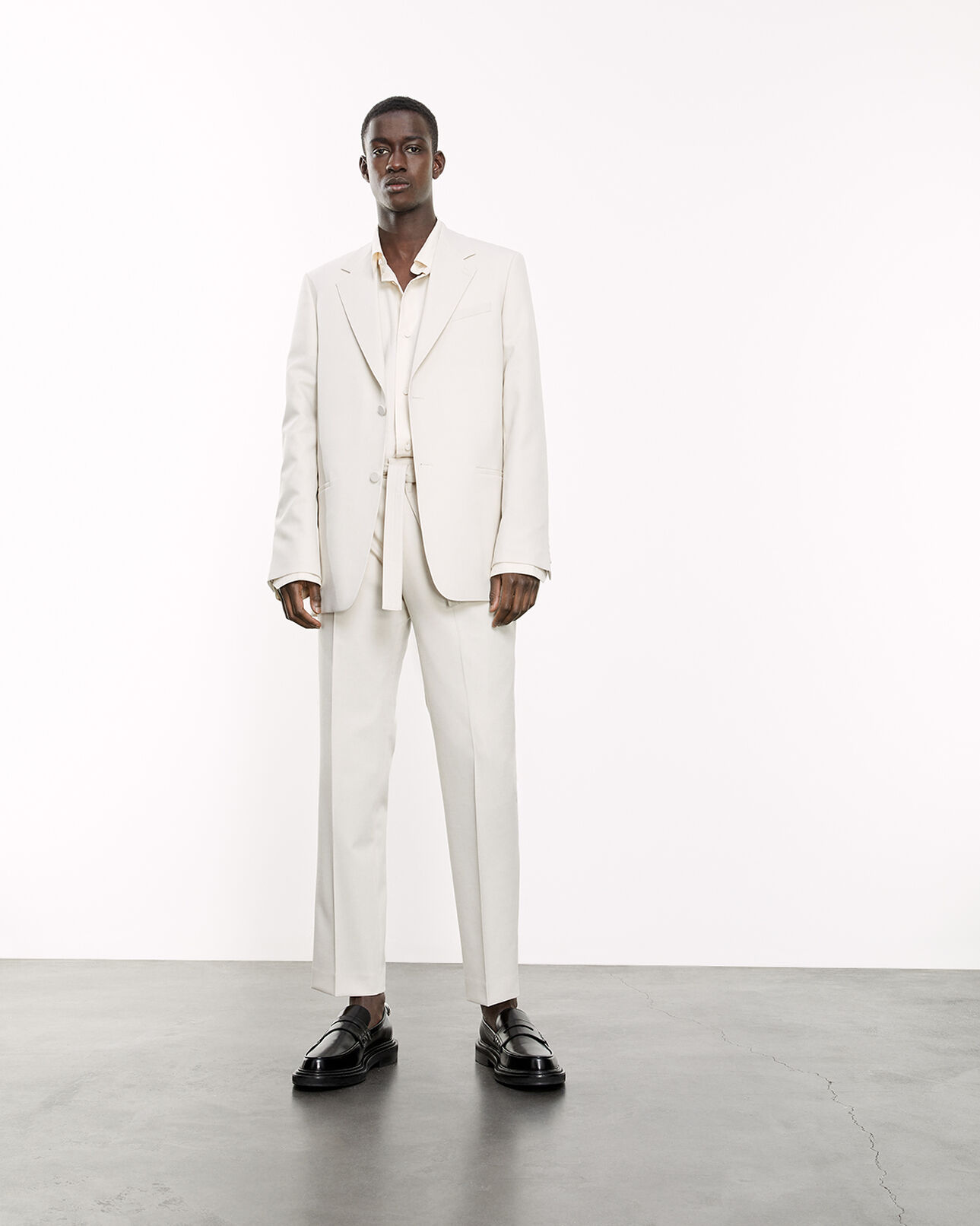The Kooples MEN ECRU ecru jacket with covered buttons