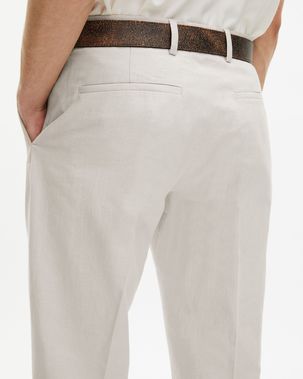 The Kooples MEN ECRU ecru suit pants